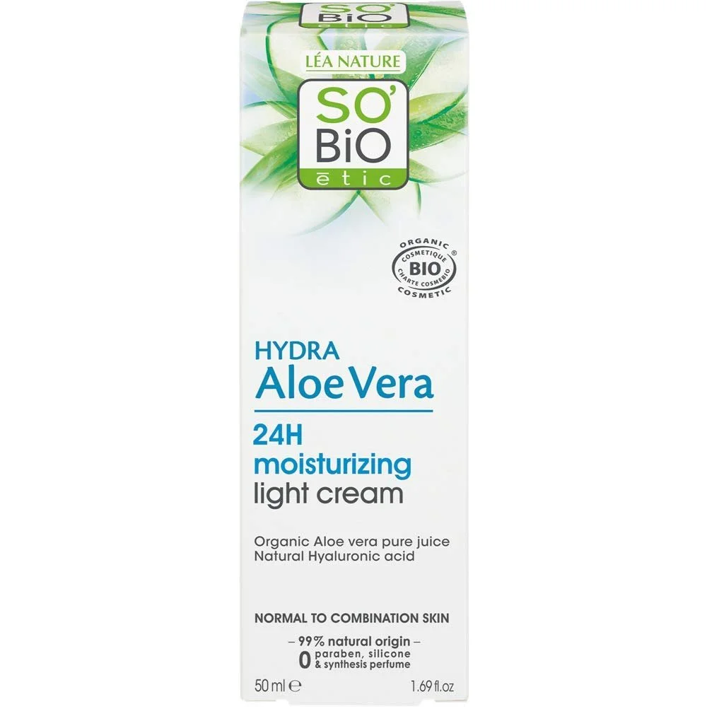 Денний крем So'Bio Étic Hydra Aloe Vera легкий зволожувальний, фото №4