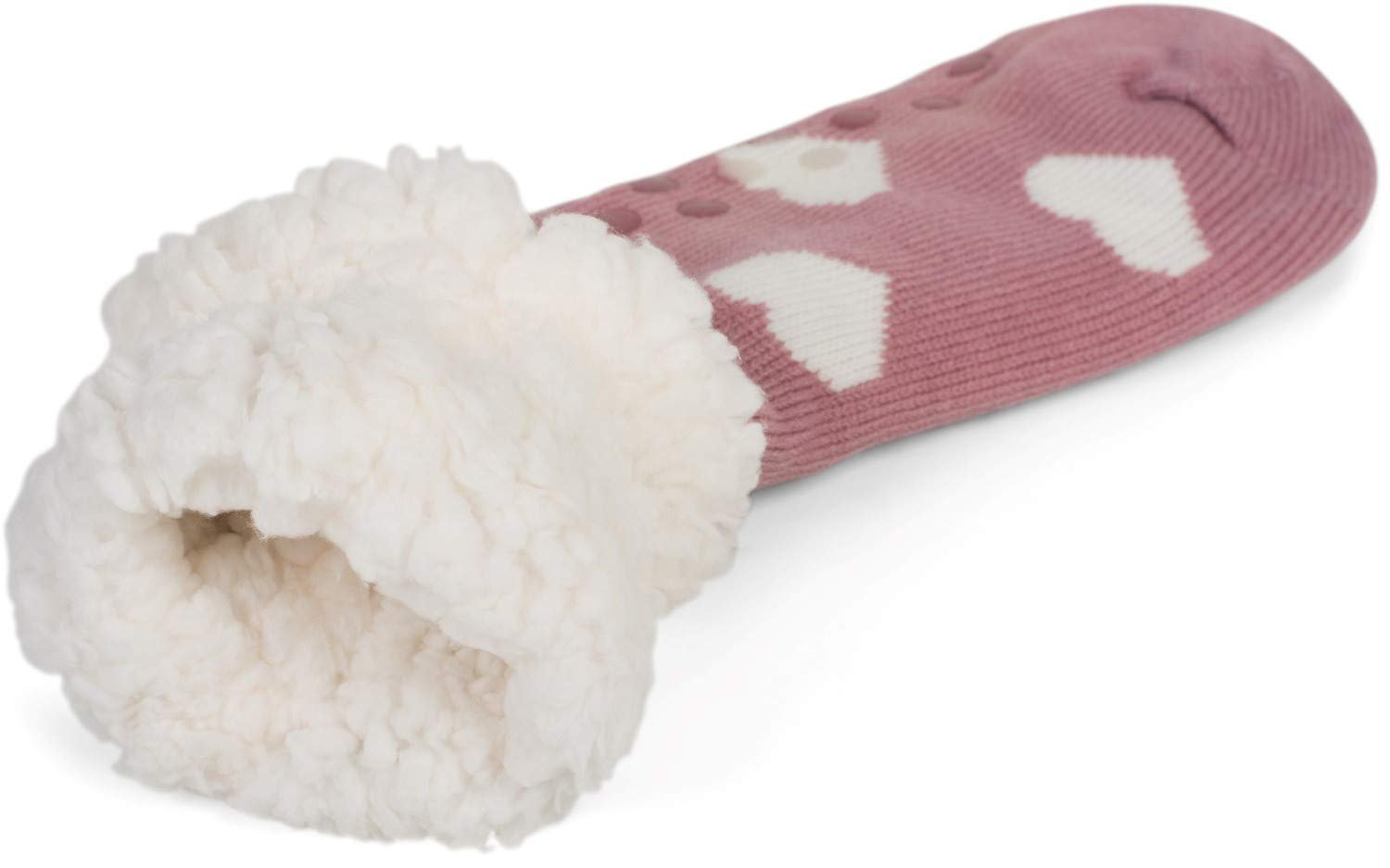 Носки с ABS styleBREAKER Teddy Lining Heart Pattern, размер 35-42 EU / 5-10 US / 4-8 UK 08030007, фото №4