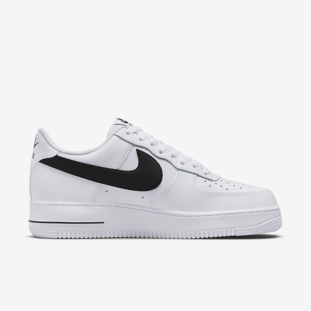 Кроссовки Nike Air Force 1 Low Cut Out Swoosh White Black (GS) размер 38, фото №3
