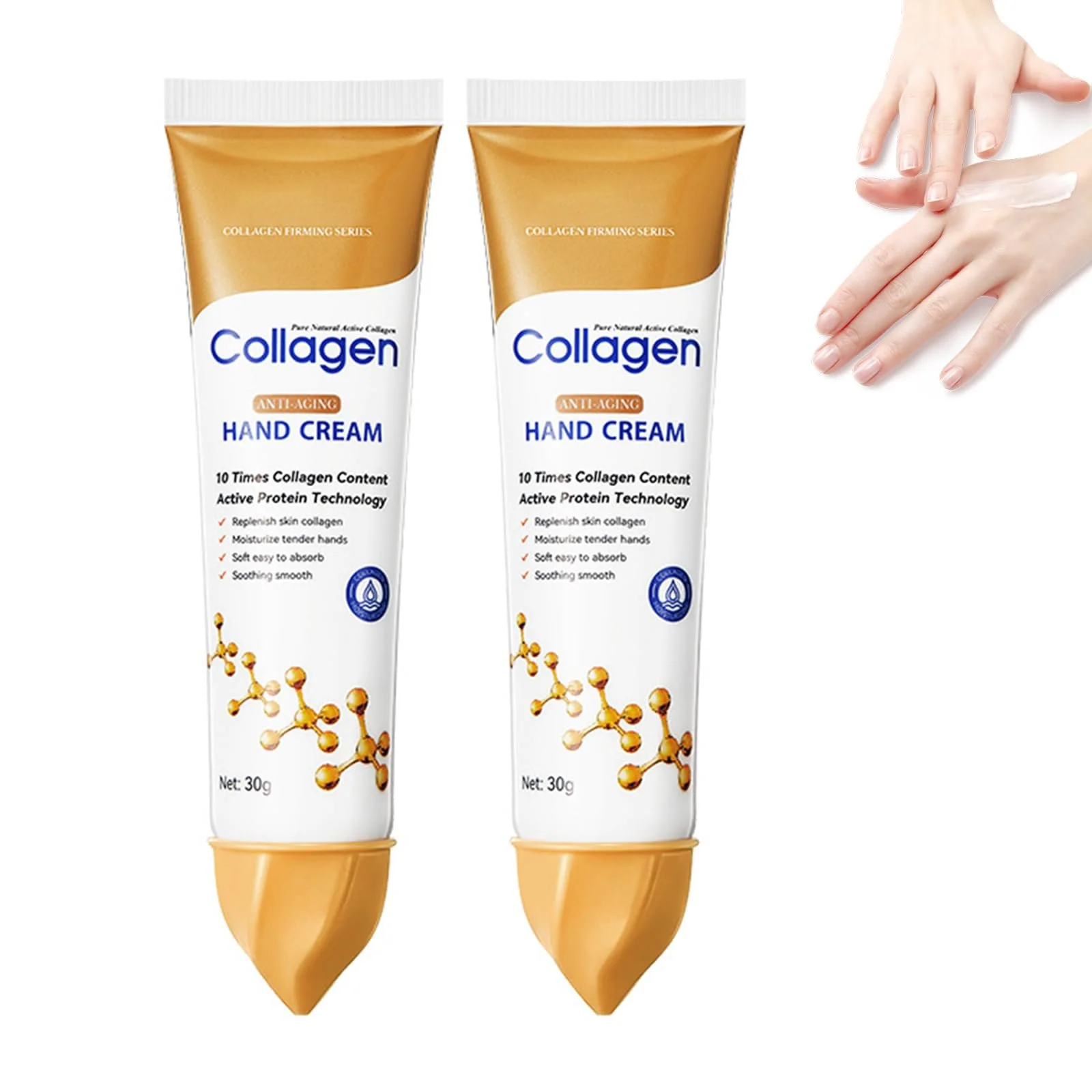 Крем для рук Collagen Зволожуючий крем для сухої шкіри (2 шт), фото №1