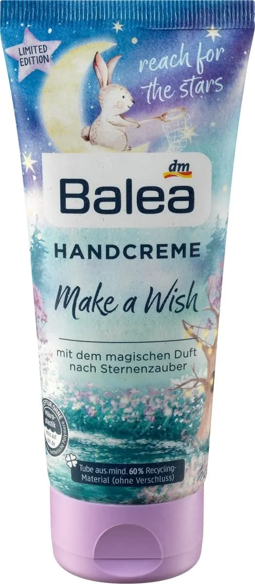 Набор для ухода за кожей Balea: Увлажняющий крем для сухой кожи с пантенолом, глицерином, без отдушек (150 мл) + Крем для рук Make a Wish (100 мл) + Крем для ног Make a Wish (100 мл), 350 мл, фото №5 Набор для ухода за кожей Balea: Увлажняющий крем для сухой кожи с пантенолом, глицерином, без отдушек (150 мл) + Крем для рук Make a Wish (100 мл) + Крем для ног Make a Wish (100 мл), 350 мл, фото №5