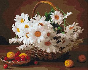 BS29376 Картина Розмальовка Польові ромашки 40 х 50 см Без коробки - Фото 1