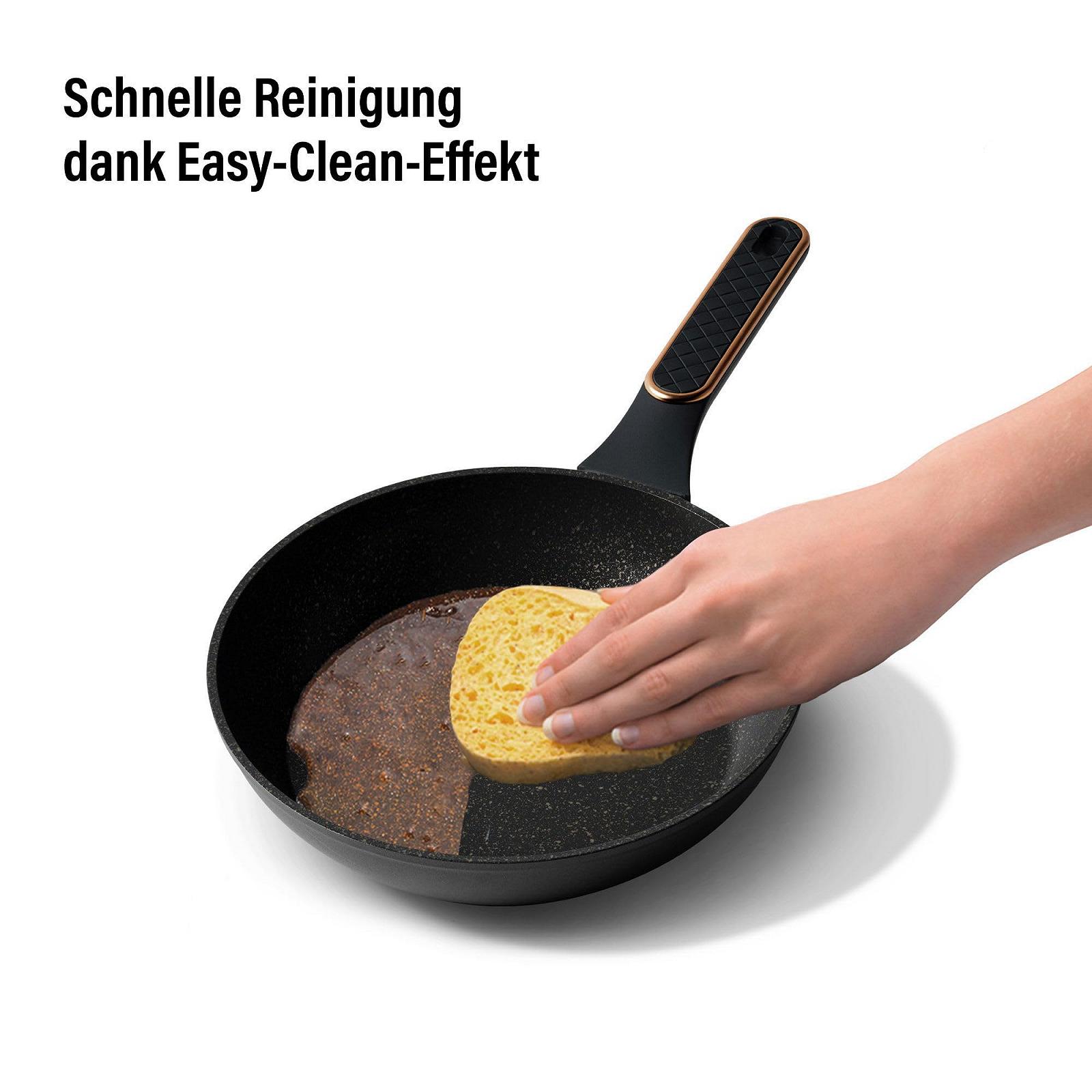 Набір STONELINE Rose Gold Induction, 11 Штуки, Каструлі з Кришкою, Набір Каструль з Реальними Кам'яними Частинками, фото №5 Набір STONELINE Rose Gold Induction, 11 Штуки, Каструлі з Кришкою, Набір Каструль з Реальними Кам'яними Частинками, фото №5