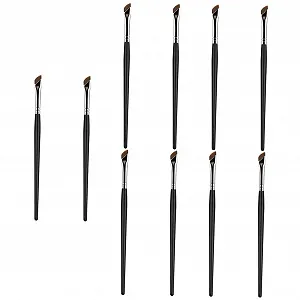 Пензель Angoily Eyeliner Дерев'яна Плоска Голівка Тонкий Наконечник Коричневий - Фото 1