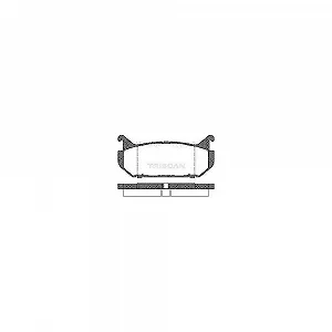 Комплект тормозных колодок, дисковый тормоз TRISCAN 8110 50184 для FORD MAZDA, задний мост - Фото 1