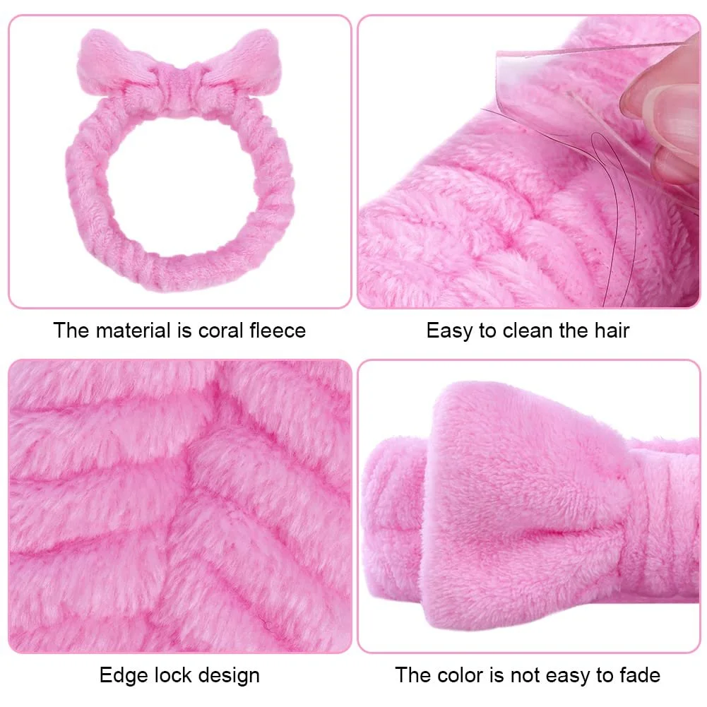 Повязка на голову Aomig Spa Bowknot, эластичная, фото №3 Повязка на голову Aomig Spa Bowknot, эластичная, фото №3