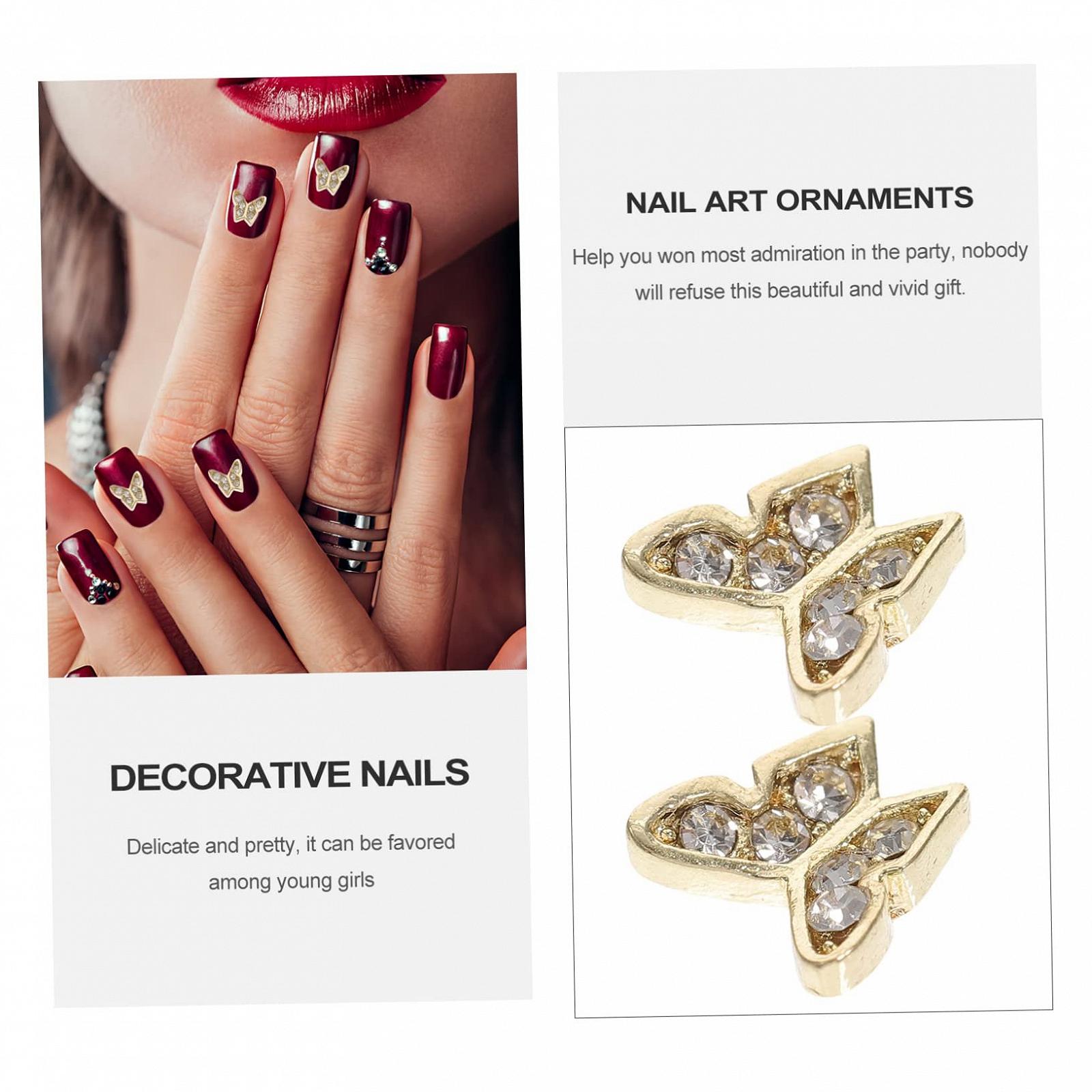 Украшения для ногтей Типа бабочка Abaodam 20 шт., фото №3