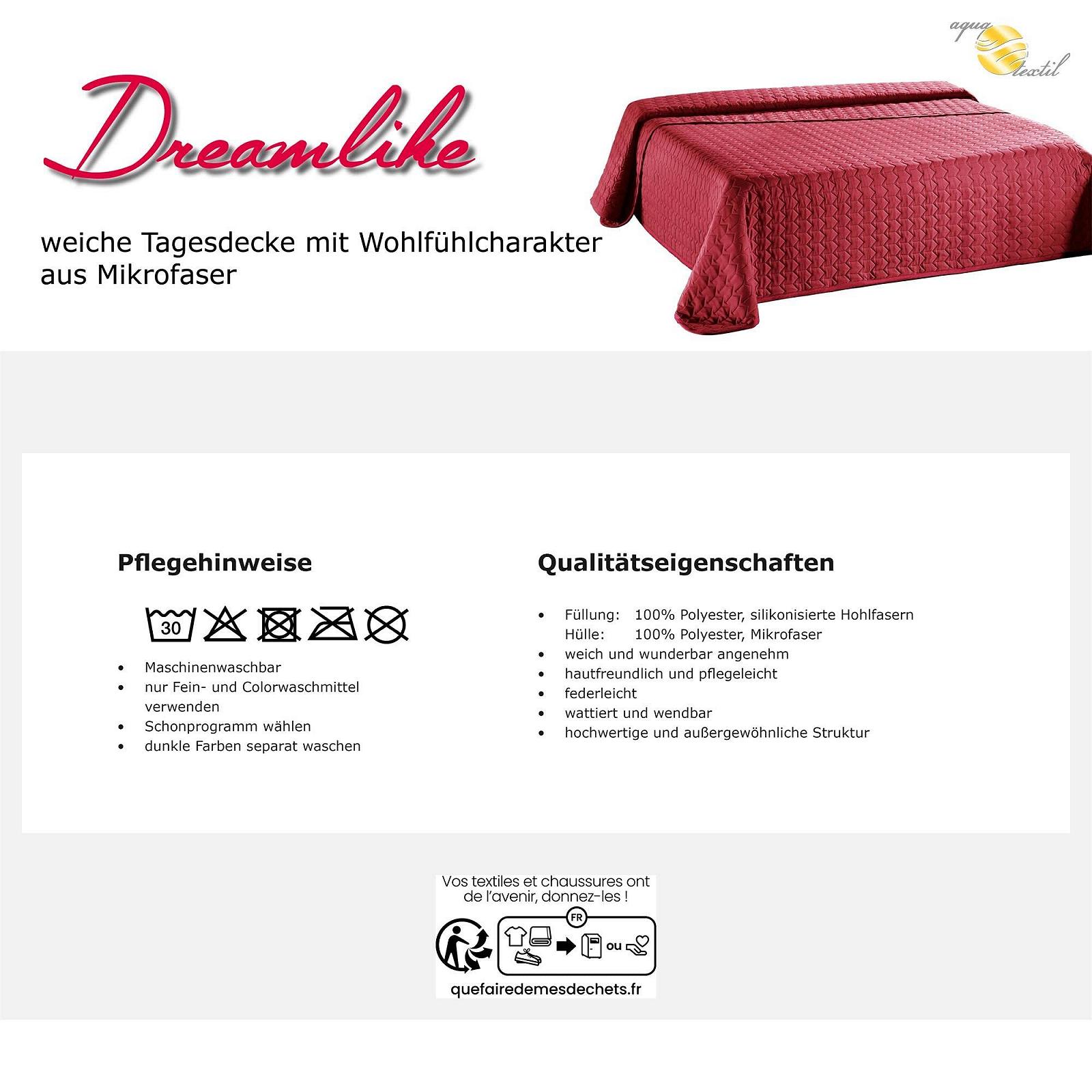 Покривало aqua-textil Dreamlike 200 x 220 см Антрацитовий Сірий Мікрофібра Легка підкладка, фото №7 Покривало aqua-textil Dreamlike 200 x 220 см Антрацитовий Сірий Мікрофібра Легка підкладка, фото №7