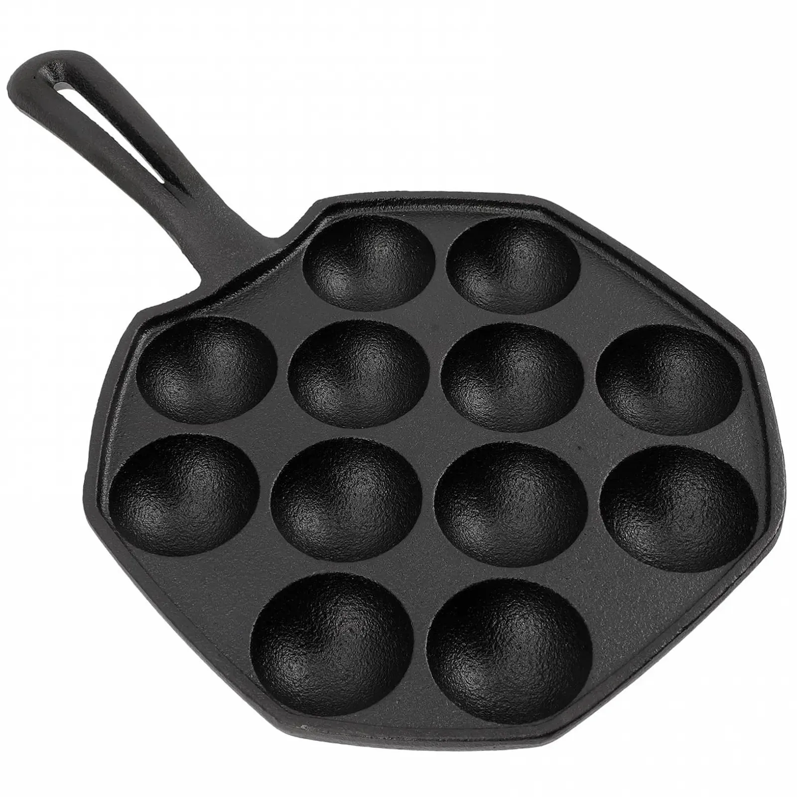 Форма для запекания улиток чугунная на 12 лунок с нескользящим дном 11.4x7.1 дюймов, фото №1