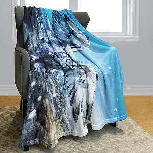 Одеяло YISUMEI Фланель Мягкое Флисовое Одеяло Белая Сова 150 x 200 см synthetic.ua - Фото 1