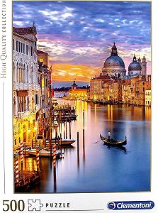 Пазл Clementoni High Quality Collection Lighting Venice 500 деталей Різнокольоровий synthetic.ua - Фото 1