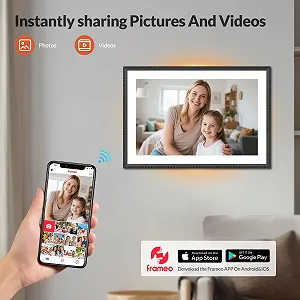 Цифровая фоторамка Bestrip FRAMEO 10.1 дюйма IPS LCD Touch Screen 32 GB WiFi LED Backlight synthetic.ua - Фото 1
