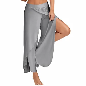 Брюки-кюлоты Yogahose tsaChick Блестящие однотонные с высокой талией для фитнеса - Фото 1