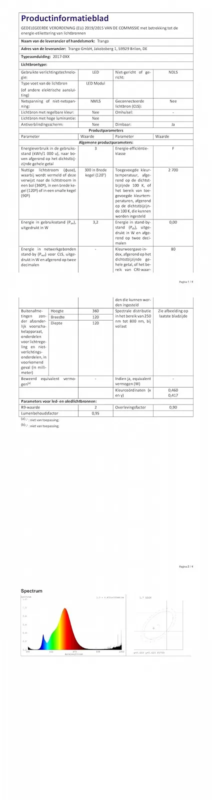 Настільна лампа Trango 2017-03C LED IP44 бездротова сенсорна димована 3 W 2700 K Бежева, фото №14