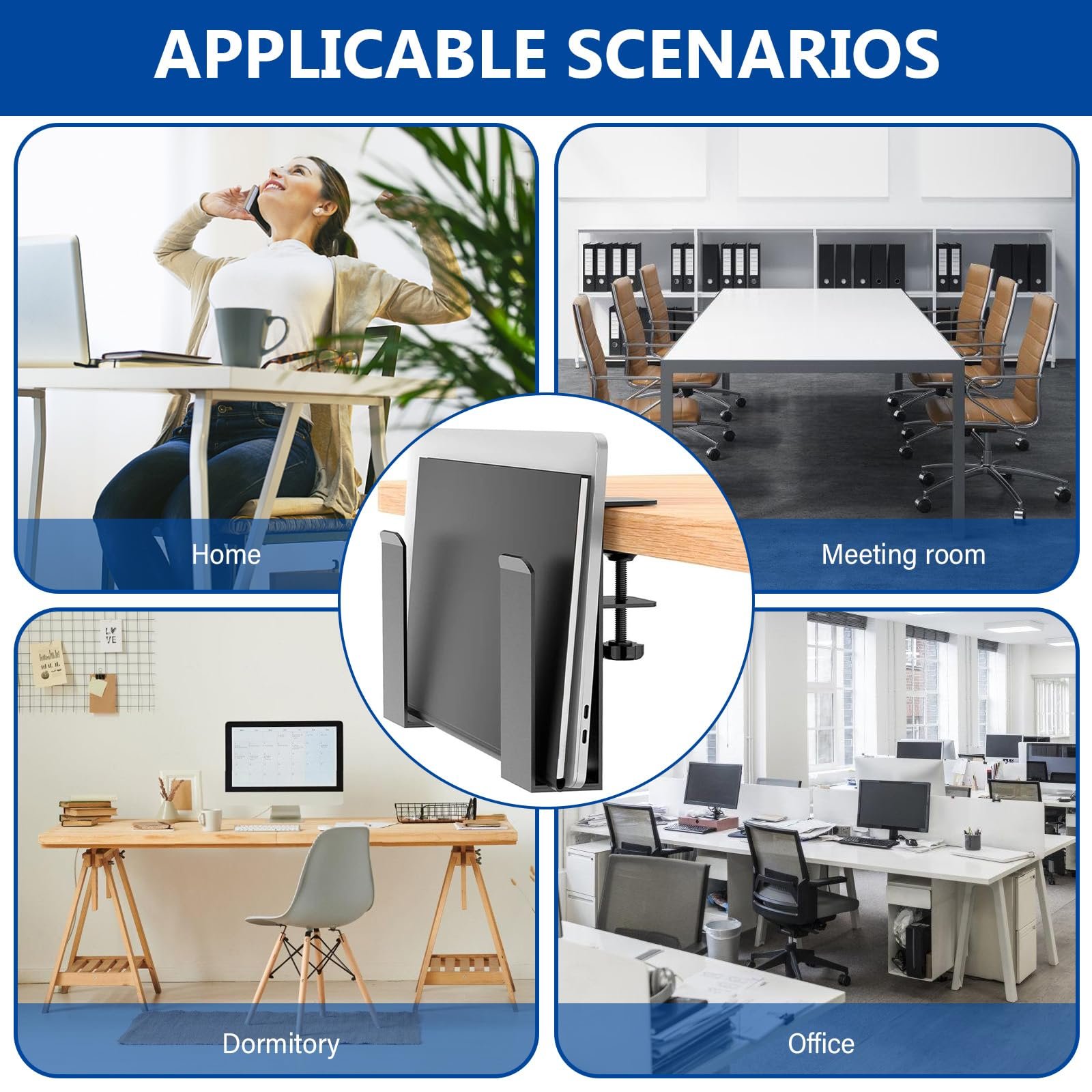 Тримач для ноутбука Настільний бічний, регульовани, фото №7