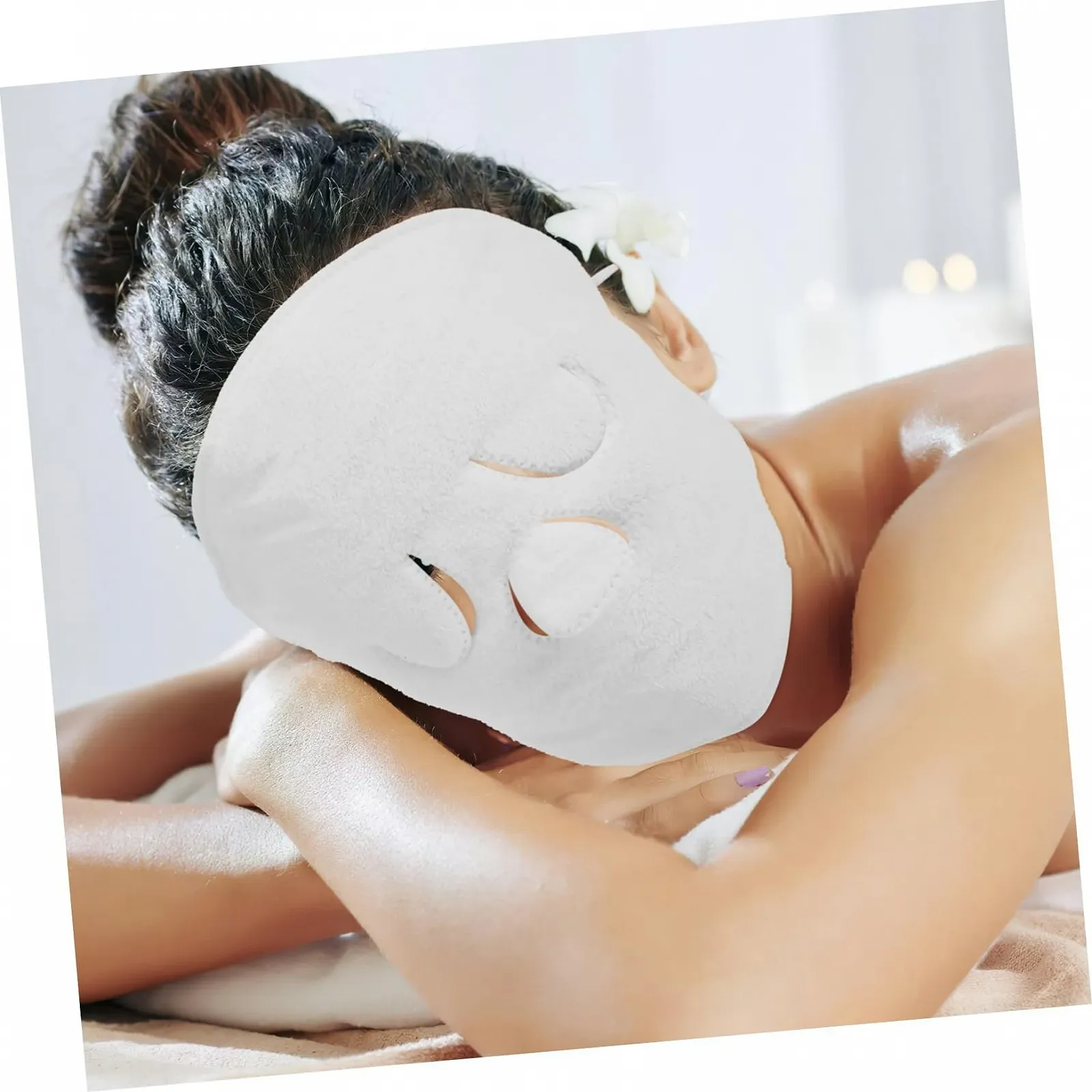 Маска для лица многоразовая Beaupretty Тканевая для горячих и холодных компрессов Многофункциональная для ухода за кожей дома и спа, фото №6 Маска для лица многоразовая Beaupretty Тканевая для горячих и холодных компрессов Многофункциональная для ухода за кожей дома и спа, фото №6