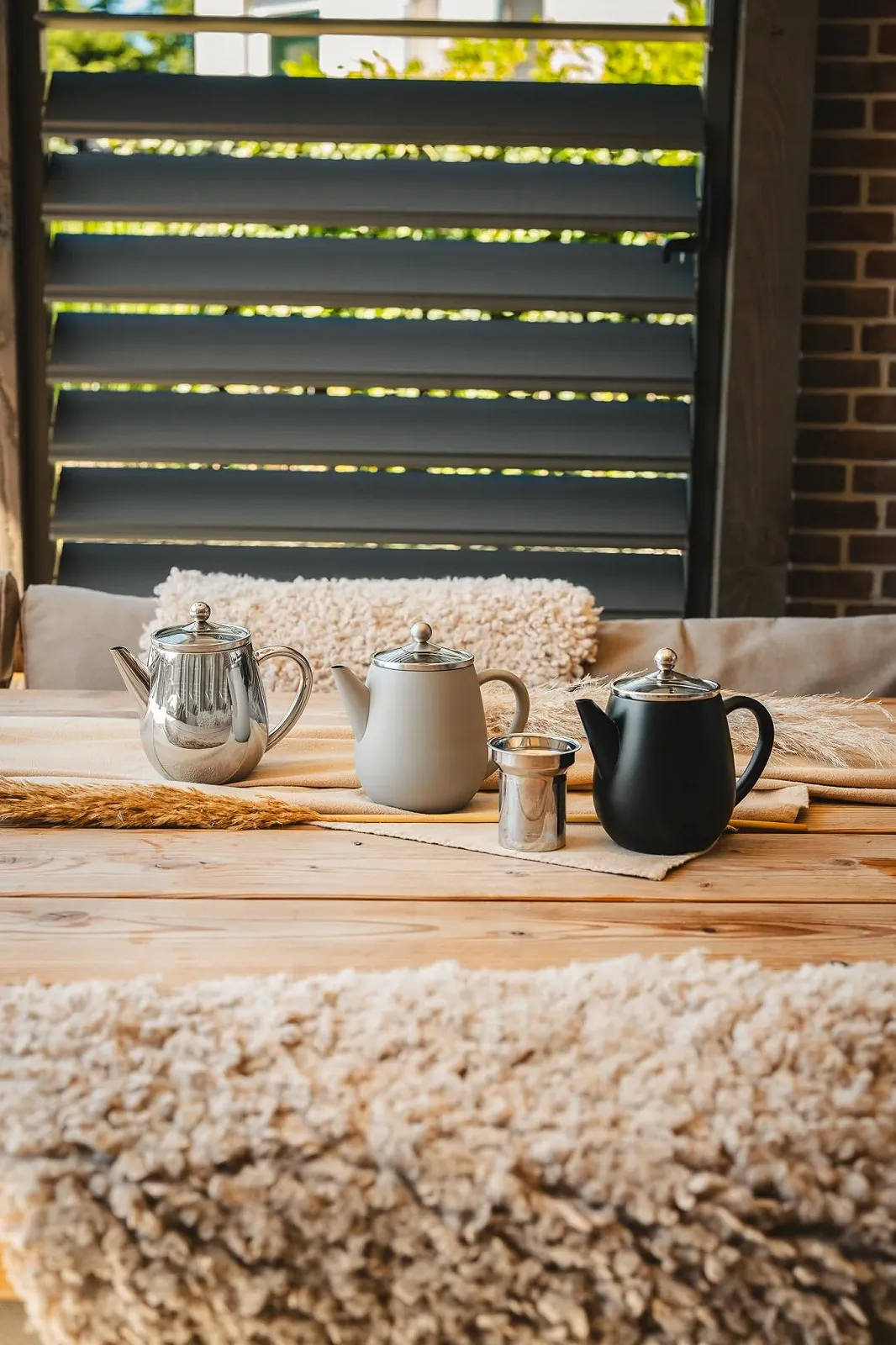 Чайник-заварник Bredemeijer Двостінний 0.5 літра Нержавіюча сталь срібний з скляною кришкою та чайним фільтром, фото №9