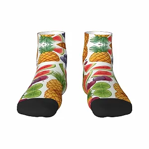 Носки SSIMOO Фрукты Ананас Ягоды Виноград Апельсин - Фото 1