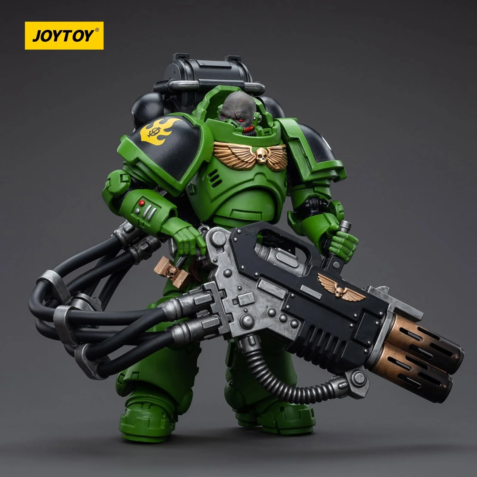 Екшн-фігурка JOYTOY Warhammer 40k Salamanders Eradicators Brother Xavak 1:18, фото №7