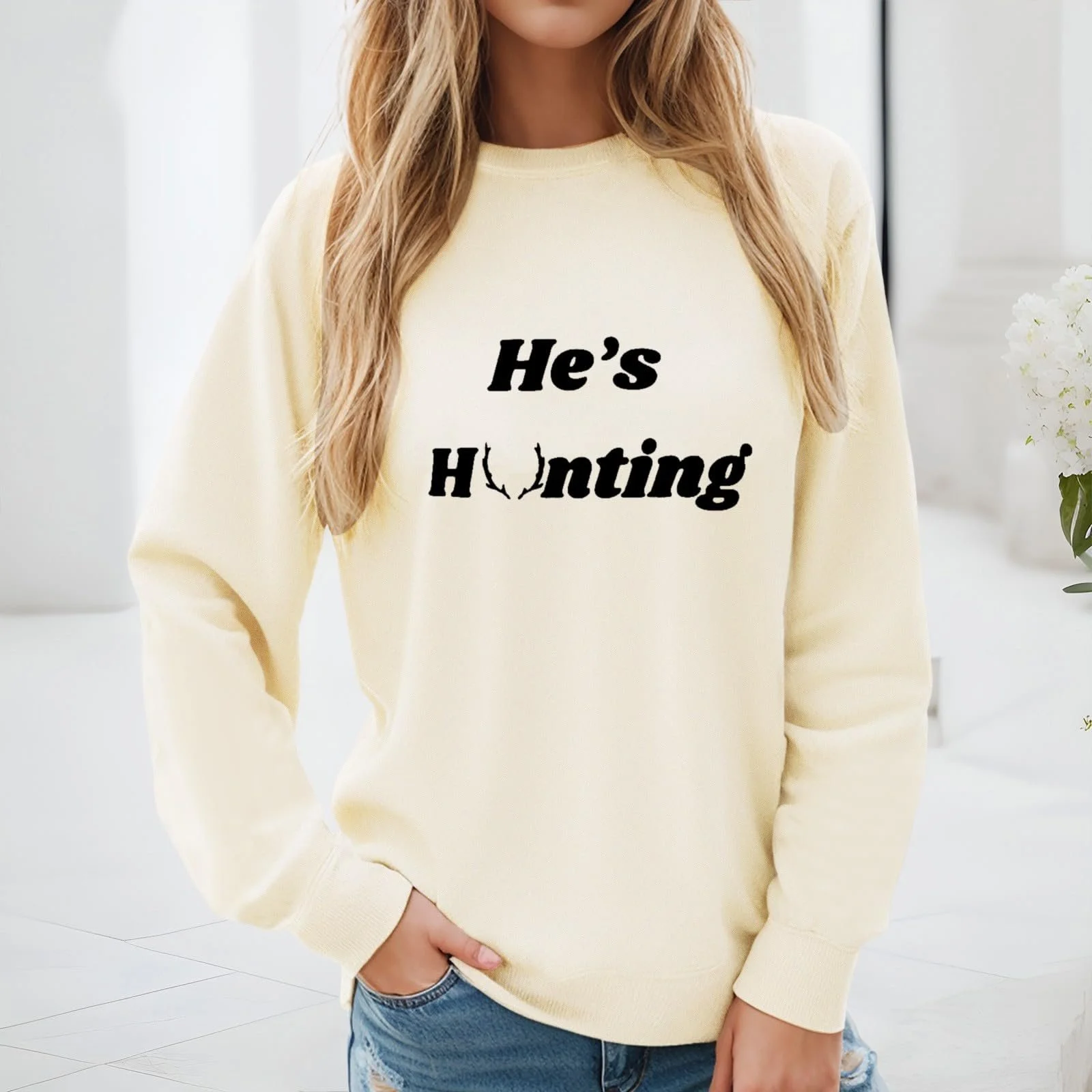 Жіночий світшот YueYue Пуловер з принтом, фото №3 Жіночий світшот YueYue Пуловер з принтом, фото №3