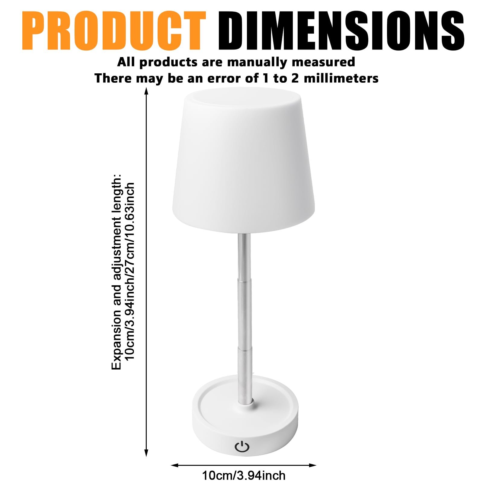 Настільна лампа LED акумуляторна USB телескопічна регульована висота тепле світло 2 шт., фото №2