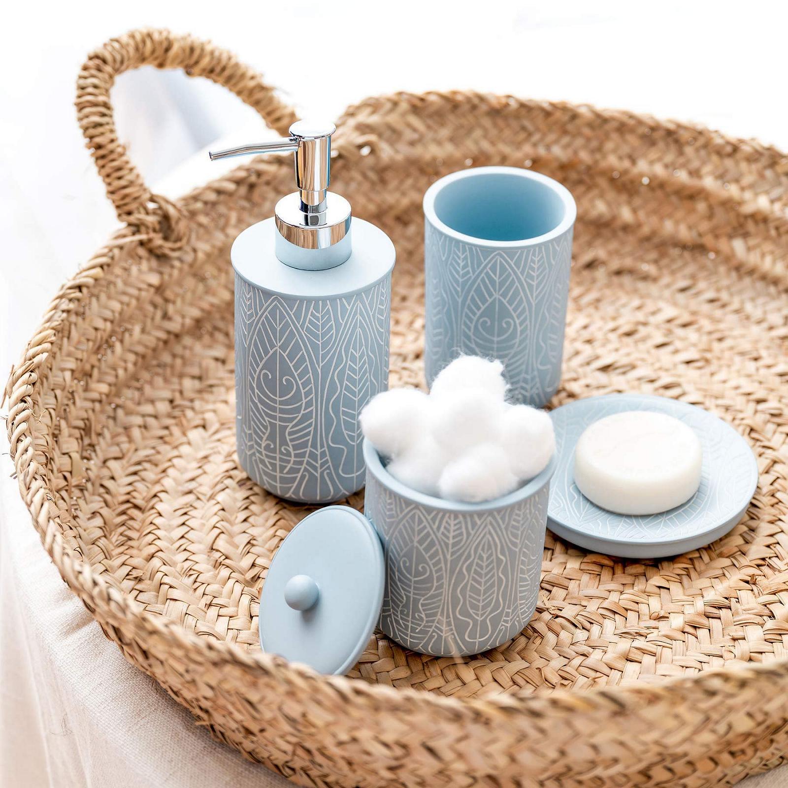 Набор аксессуаров для ванной комнаты VIRTUNE Pastel Blue, голубой, фото №8