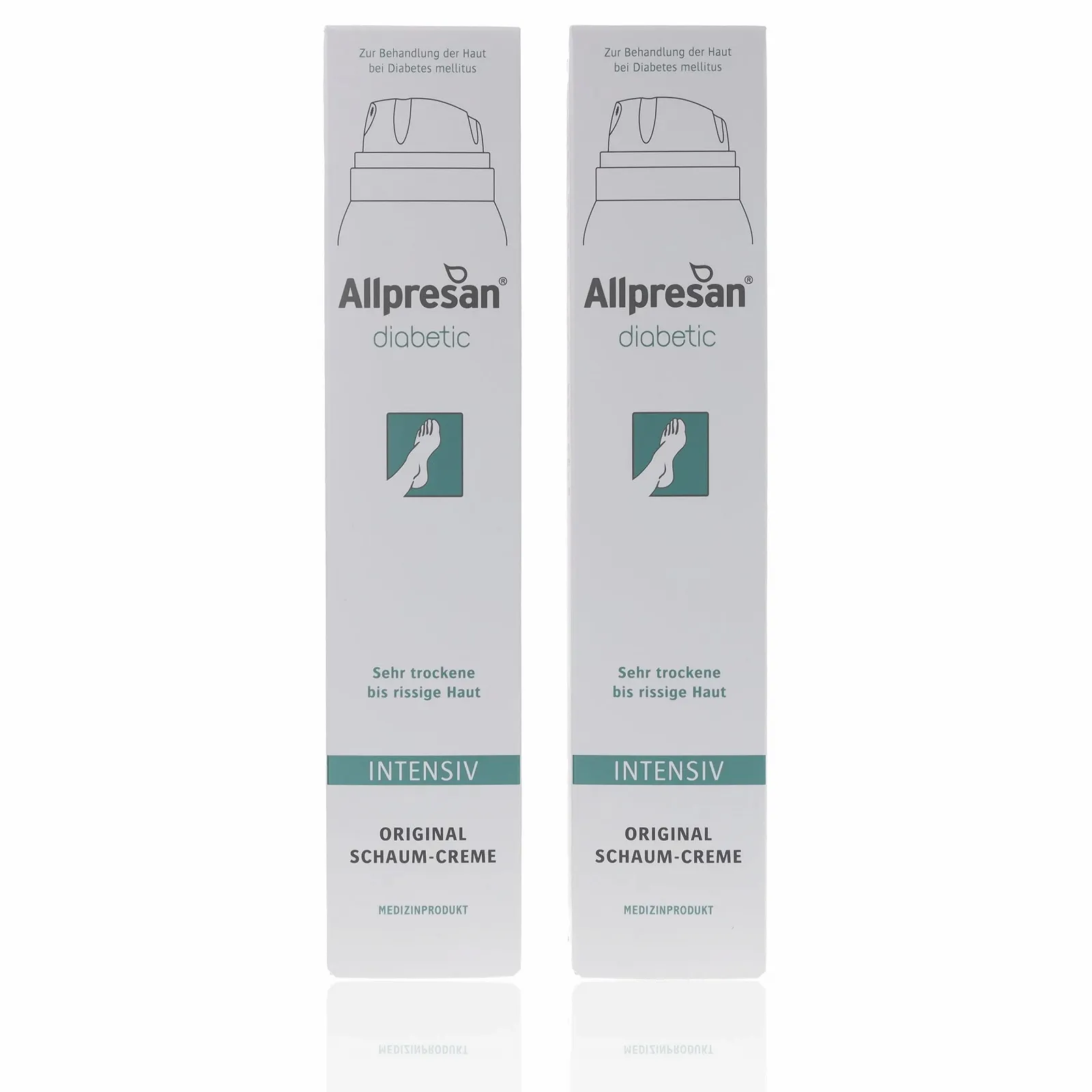 Крем-піна для ніг Allpresan Diabetic Intensive для дуже сухої та потрісканої шкіри 200 мл (2 шт. в упаковці), фото №1