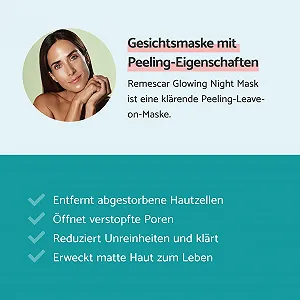 Маска для лица Remescar Luminous Night для обновления кожи и очищения пор 50 мл synthetic.ua - Фото 1