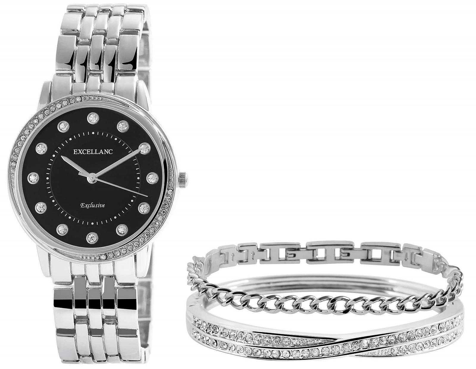 Подарочный набор Excellanc Женские часы Браслет со стразами 1800218, фото №1