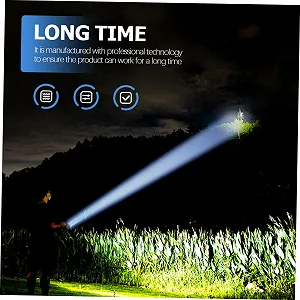 Телескопічний ліхтар Tofficu LED Алюмінієвий сплав Чорний synthetic.ua - Фото 1