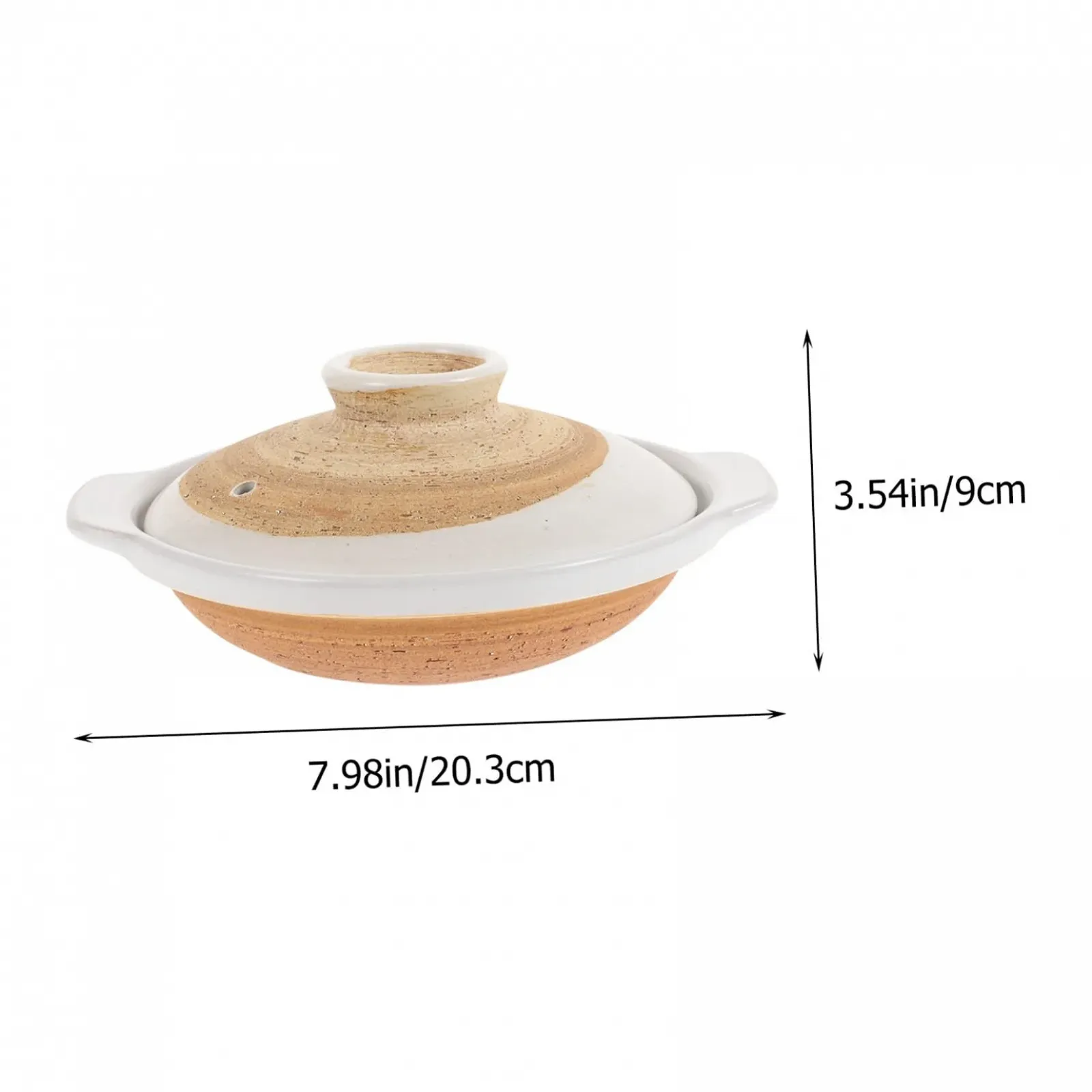 Каструля-кокор Sosoport мала японська керамічна термостійка з подвійною ручкою для рису та запіканок, фото №2