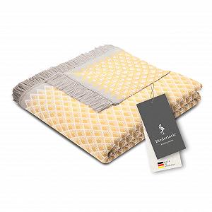 Покривало Biederlack Fluffy Soft Cuddly Daylight Yellow Німеччина Oeko-Tex Made in Green Бахрома Бавовна та поліакрил 150 x 200 см - Фото 1