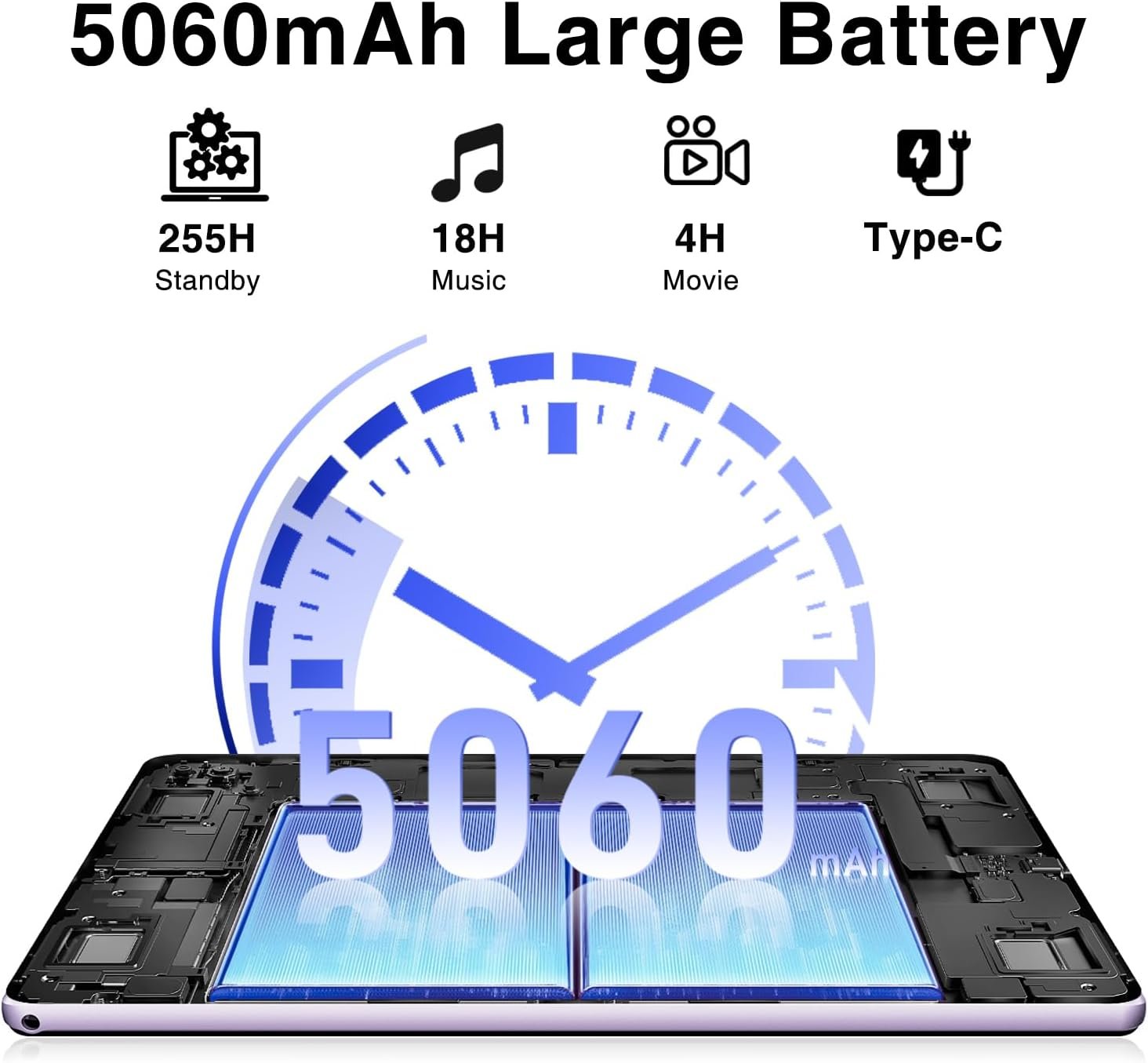 Планшет 10.1" DOOGEE U9 3+4/64Gb 4 ядер Android 13 5060 mAh Фиолетовый, фото №4 Планшет 10.1" DOOGEE U9 3+4/64Gb 4 ядер Android 13 5060 mAh Фиолетовый, фото №4