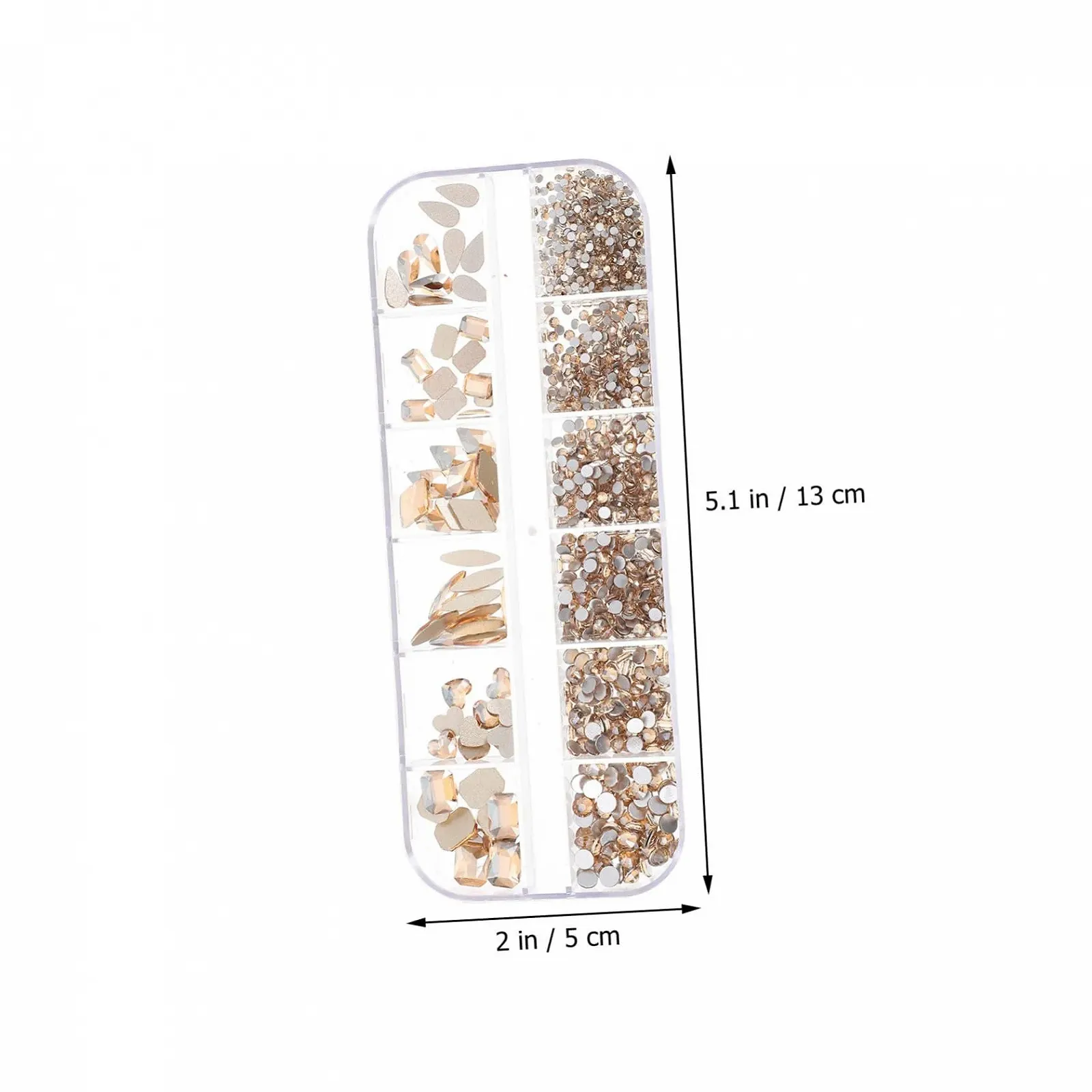 Украшения для ногтей Плоские Стразы FOMIYES 1 коробка Аксессуары для ногтей DIY Подвески для ногтей, фото №2
