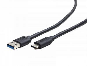 Кабель Cablexpert (CCP-USB3-AMCM-0.5M) USB3.0 - USB Type-C, 0.5 м, премиум, черный - Фото 1