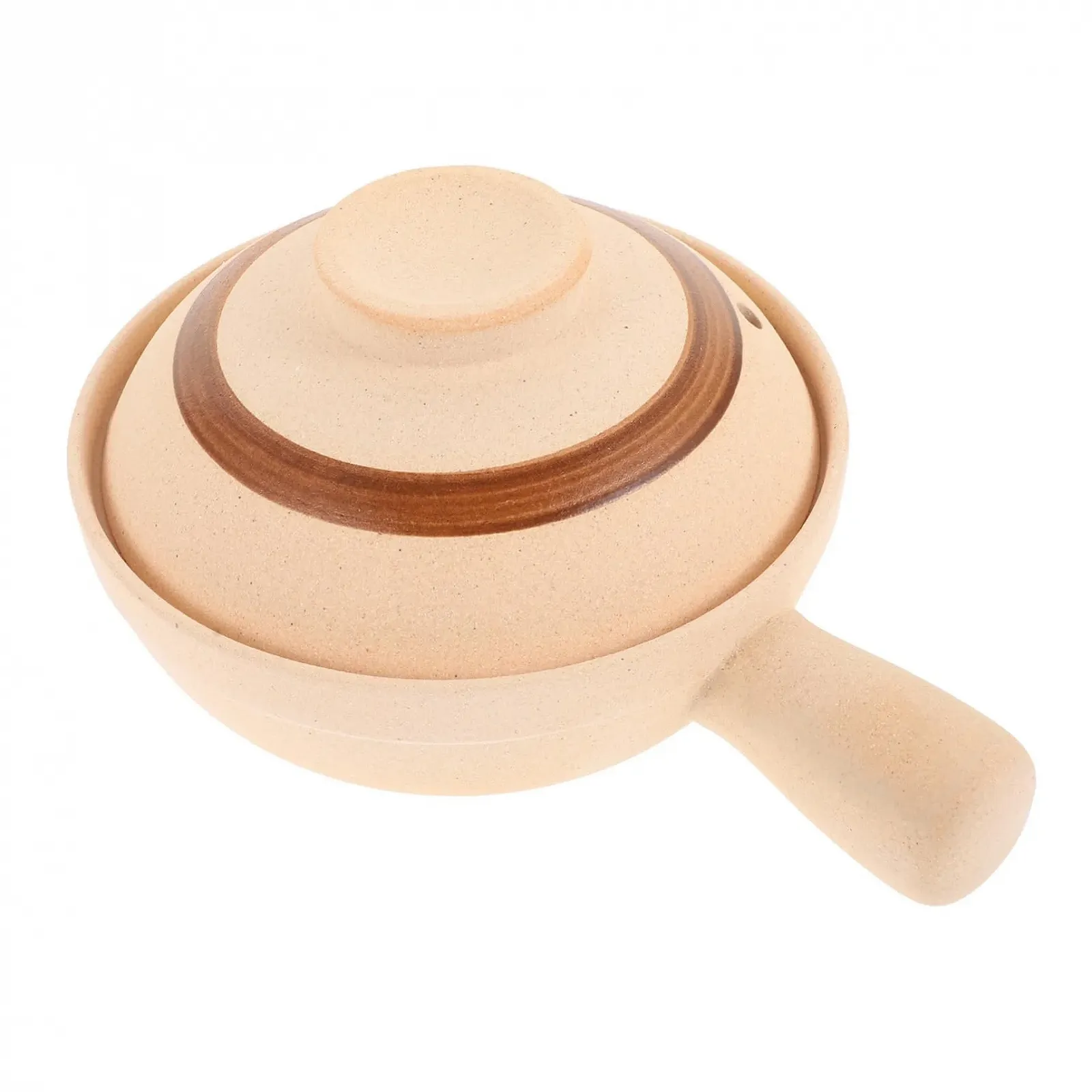 Ківш для супу TIDTALEO керамічний з ручкою та кришкою термостійкий енергозберігаючий на 1 персону, фото №1