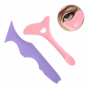 Набір З 2 Силіконові трафарети для підводки для очей багаторазові багатофункціональні synthetic.ua - Фото 1