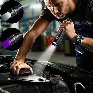 Ультрафиолетовый фонарик портативный фиолетовый - детектор Black Light synthetic.ua - Фото 1