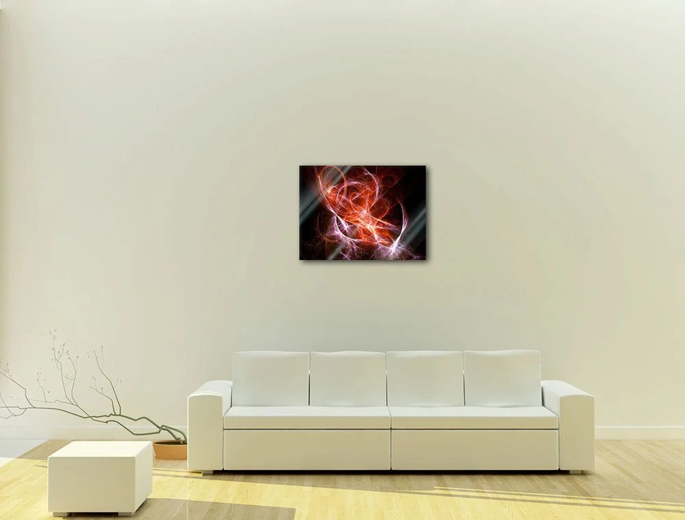 Картина на склі WandFXPro Abstract Purple Red 60 x 40 см, фото №3