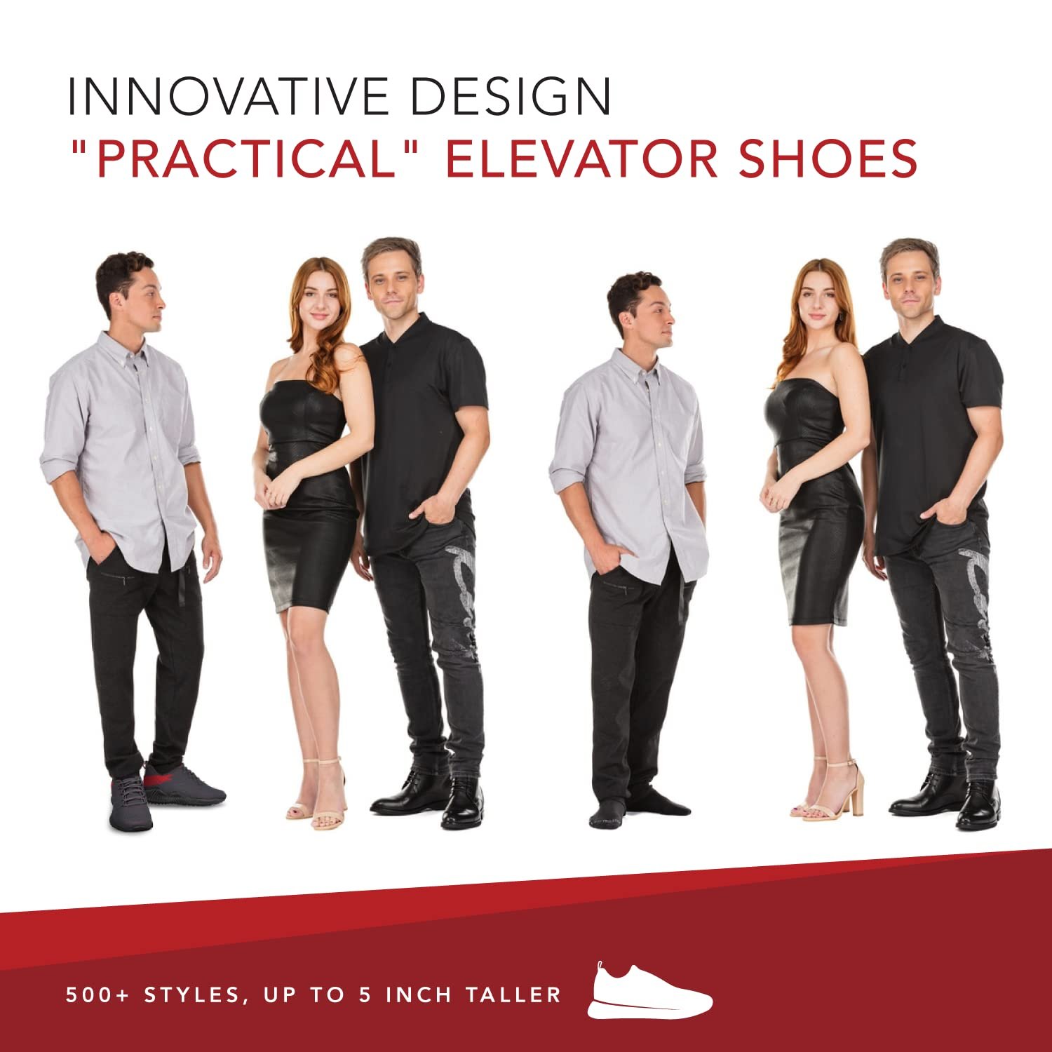 Спортивні trainers CALTO Чоловічі збільшуючі зріст Ultra Lightweight 2.6 дюйма, фото №7