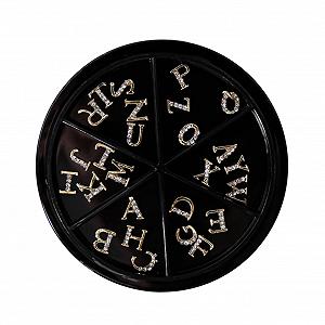 Прикраса для нігтів  Літери PLAFOPE 52 шт. Манікюрний аксесуар - Фото 1