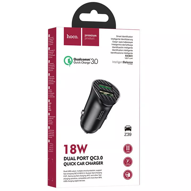 АЗУ Hoco Z39 QC3.0 2USB, фото №5