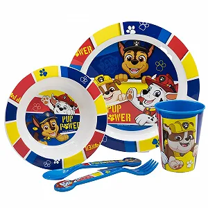 Детский набор посуды из 5 предметов Paw Patrol PUP Power, красный - Фото 1