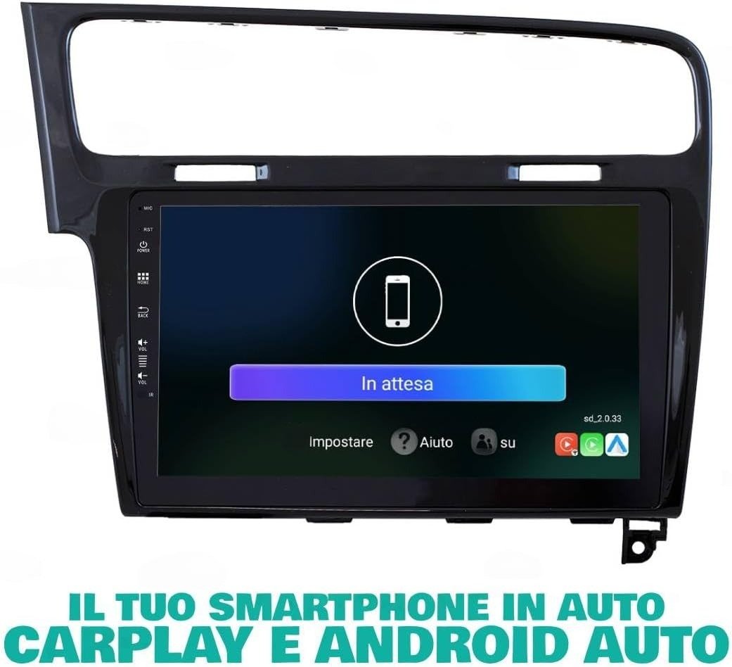 Штатна автомагнітола JFSound JF-031W7-X9C для Volkswagen Golf / 10" / Сенсорна / 4/64Гб / Android 11 / Apple CarPlay / Android Auto / Bluetooth / WI-FI / GPS / USB / DAB+, фото №5