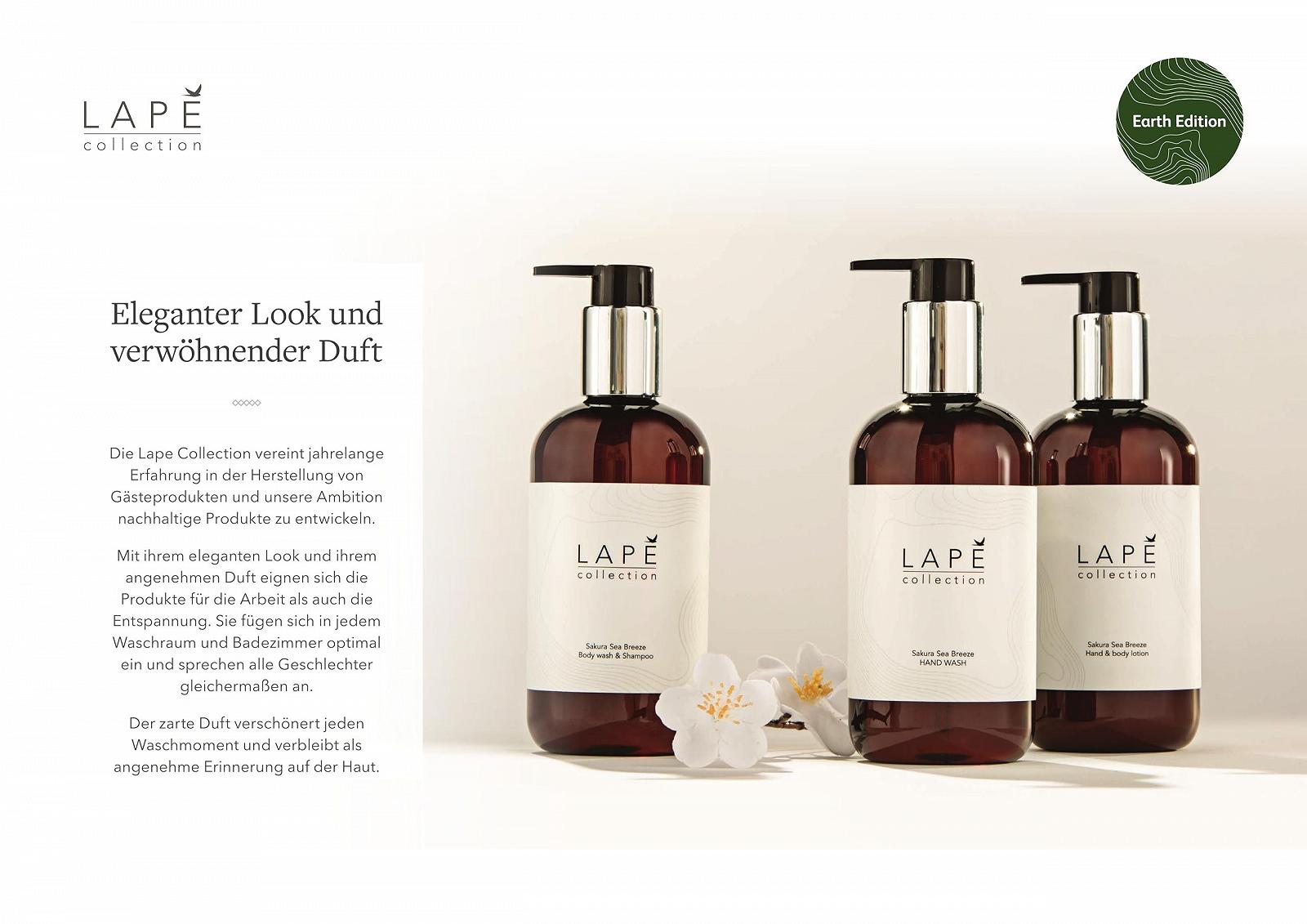 Шампунь та гель для душу LAPĒ Collection Sakura Sea Breeze 0.3 л 8 шт., фото №6