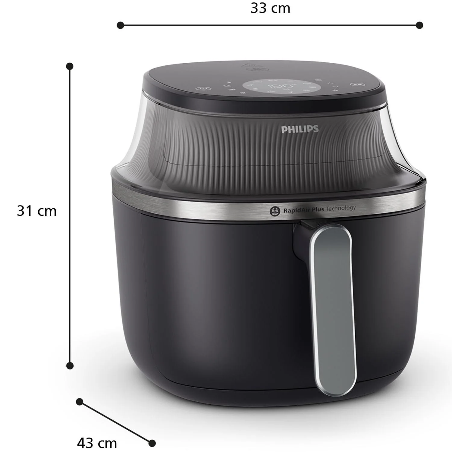 Мультипіч Philips Series 3000 NA331/00 6.2 L RapidAir Plus 1700 W Black, фото №5 Мультипіч Philips Series 3000 NA331/00 6.2 L RapidAir Plus 1700 W Black, фото №5