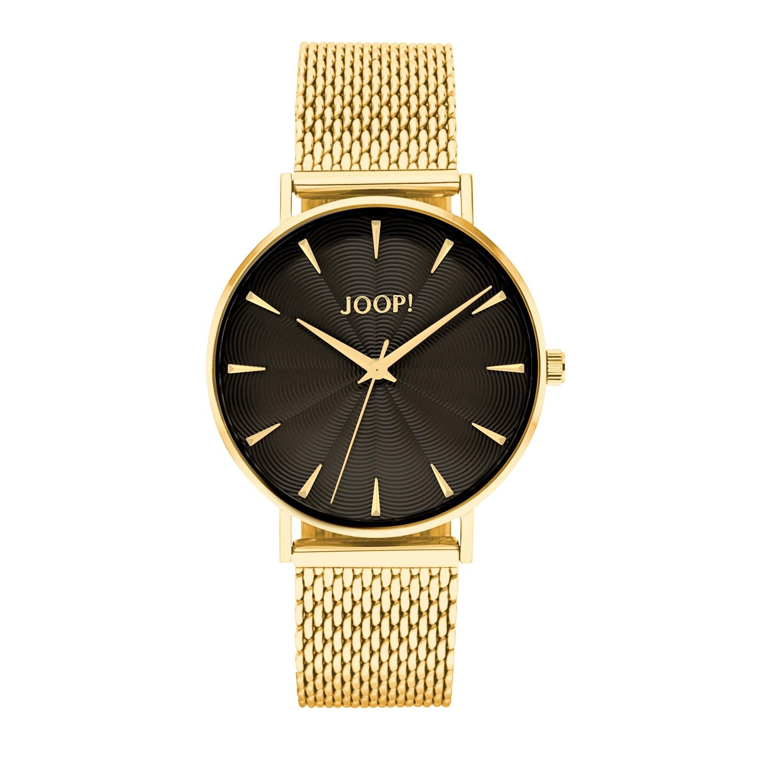 Женские кварцевые аналоговые часы Joop! 2036590 с ремешком из нержавеющей стали, золотые, водонепроницаемость 5 бар, поставляются в подарочной коробке для часов, браслет, фото №1