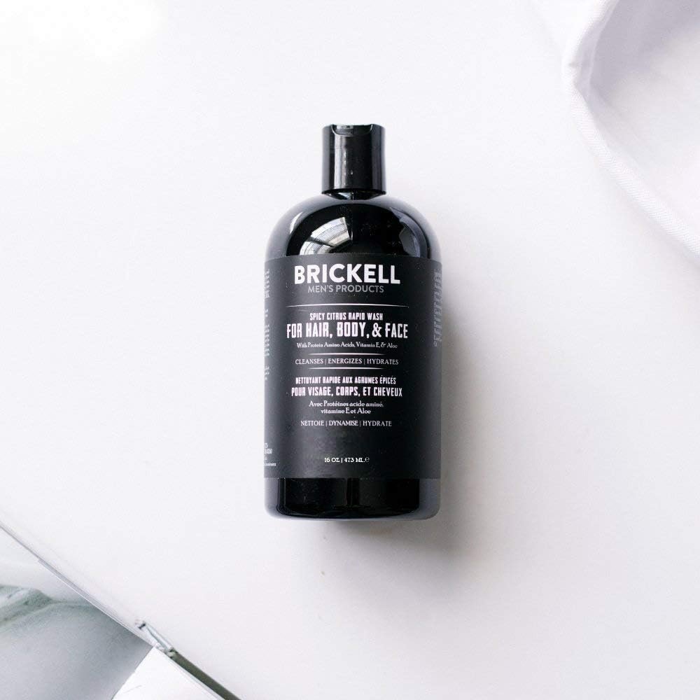 Гель для душу 3-в-1 Brickell Rapid Wash натуральний Пряний цитрус 473 мл (16 унцій), фото №3 Гель для душу 3-в-1 Brickell Rapid Wash натуральний Пряний цитрус 473 мл (16 унцій), фото №3