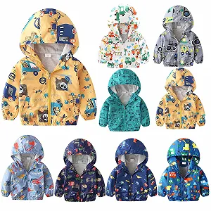 Куртка Softshell для дітей Легка З мультяшним принтом Водонепроникна synthetic.ua - Фото 1