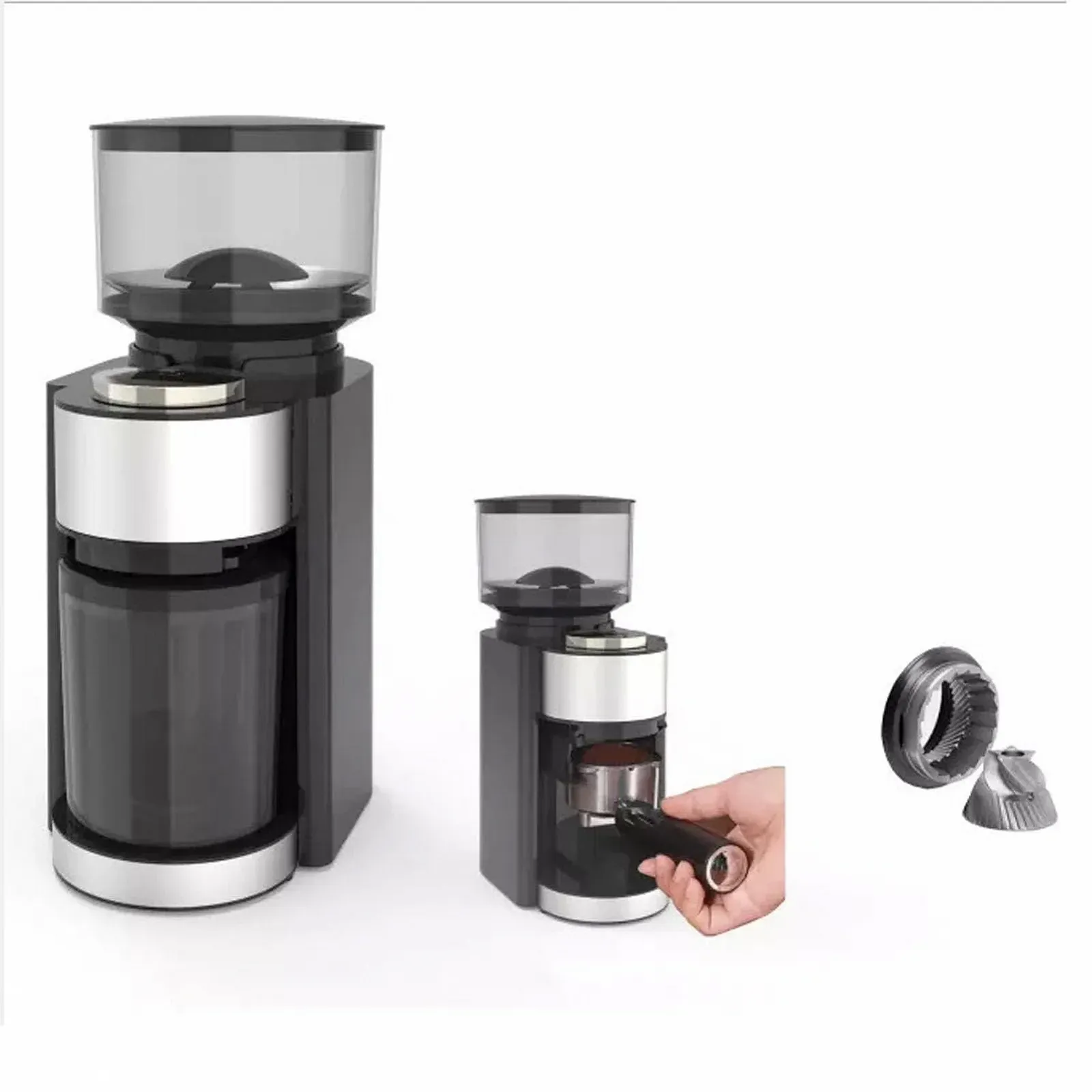 Электрическая кофемолка Topyond Большая емкость, сердцевина из нержавеющей стали, регулируемая, фото №9